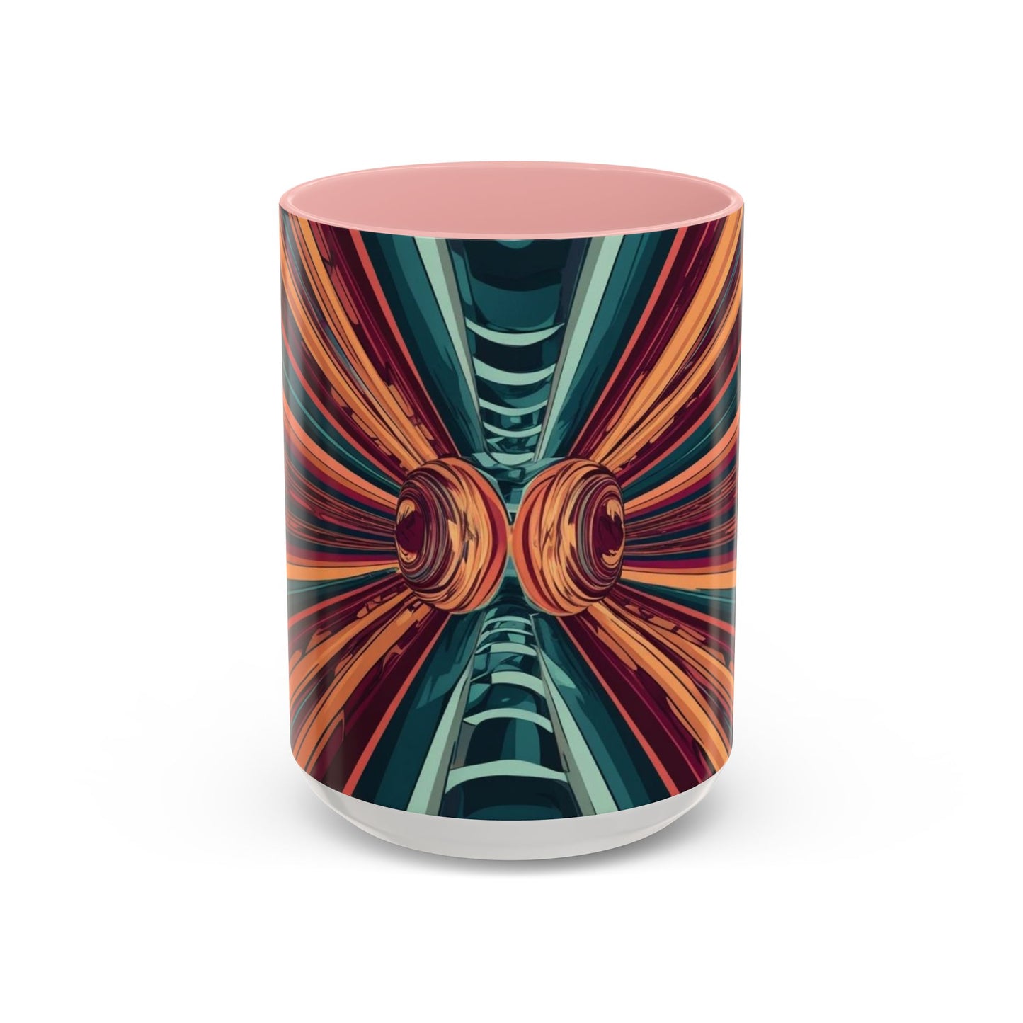 Optical Illusion Accent Mug – Ceramic Coffee Cup