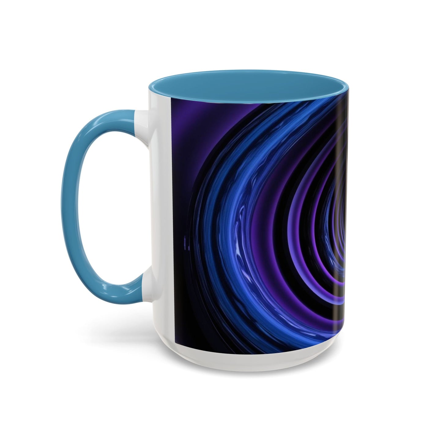 Optical Illusion Accent Mug – Ceramic Coffee Cup