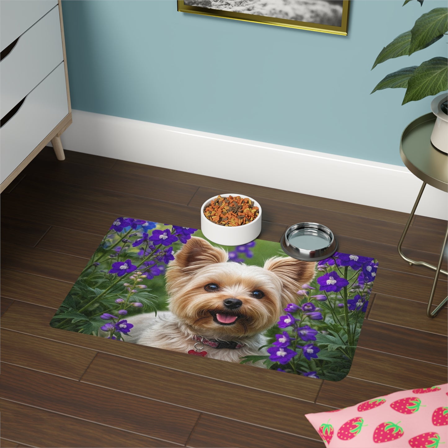 Pet Food Mat (12x18) - Yorkiepoo