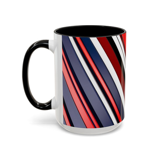 Optical Illusion Accent Mug – Ceramic Coffee Cup