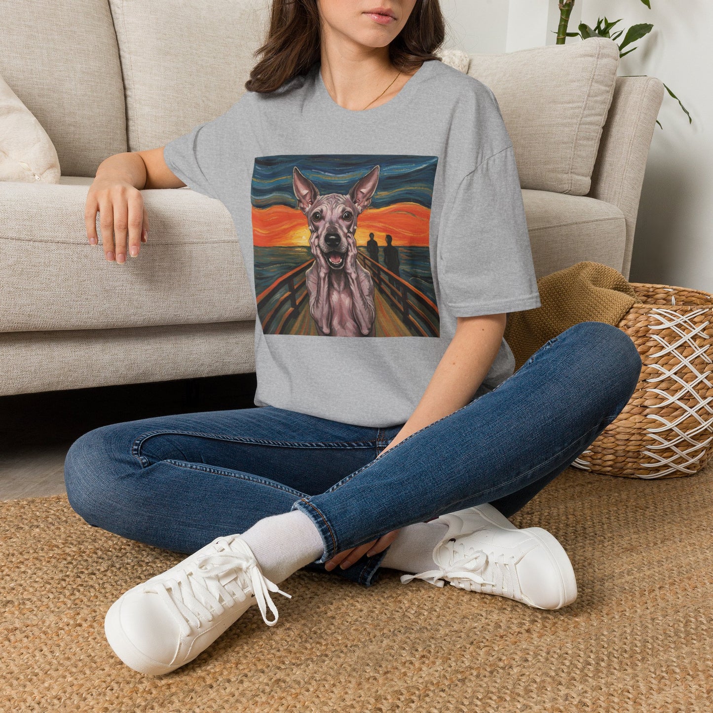 Canine Canvas Collection: Munch Homage Tee Shirt