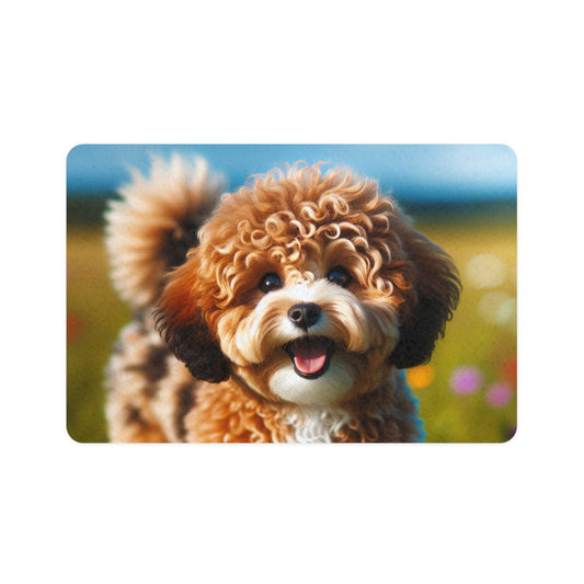 Pet Food Mat (12x18) - Russkaya Tsvetnaya Bolonka