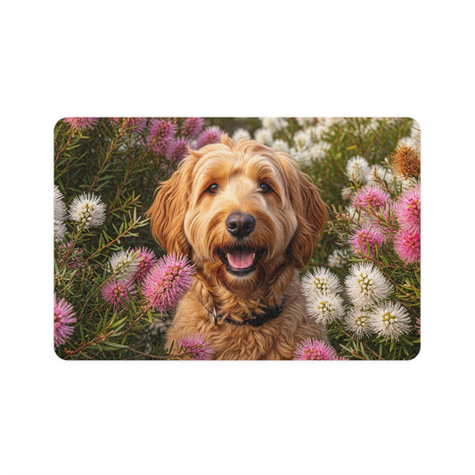 Pet Food Mat (12x18) - Goldendoodle