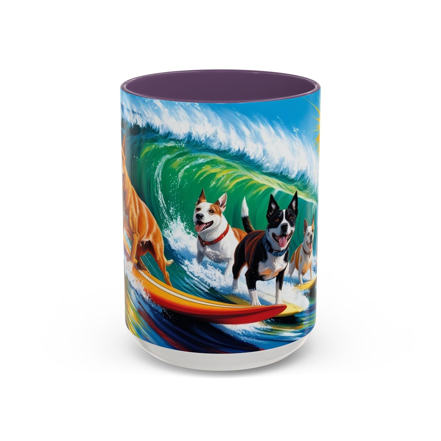Taza de café con detalles de Surf Dogs: el regalo perfecto para los amantes de los perros