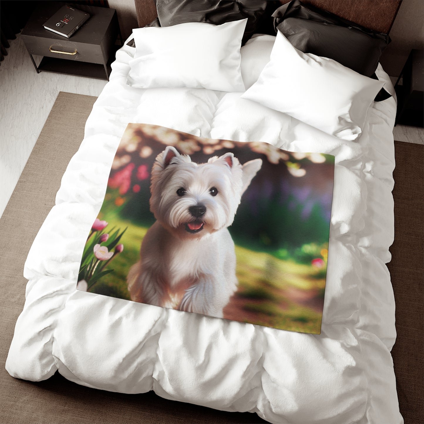 West Highland White Terrier Sweatshirt Blanket