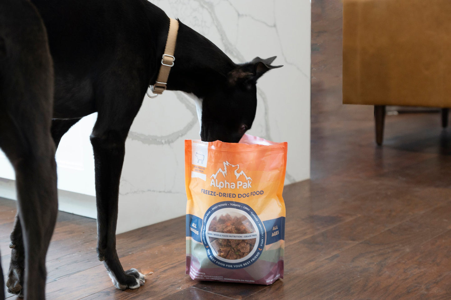 Nourriture crue lyophilisée de qualité supérieure pour chiens au bœuf