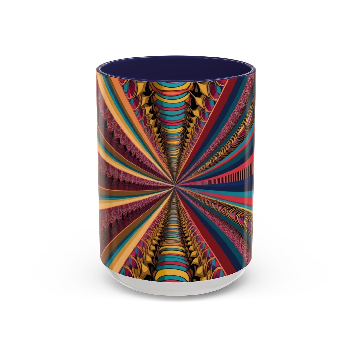 Optical Illusion Accent Mug – Ceramic Coffee Cup