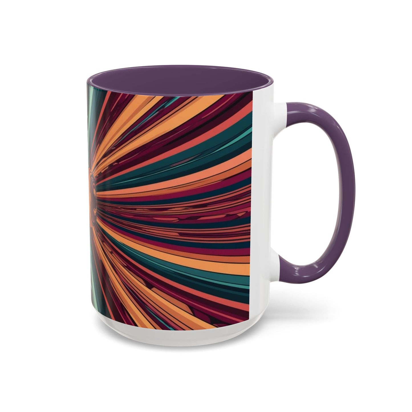 Optical Illusion Accent Mug – Ceramic Coffee Cup