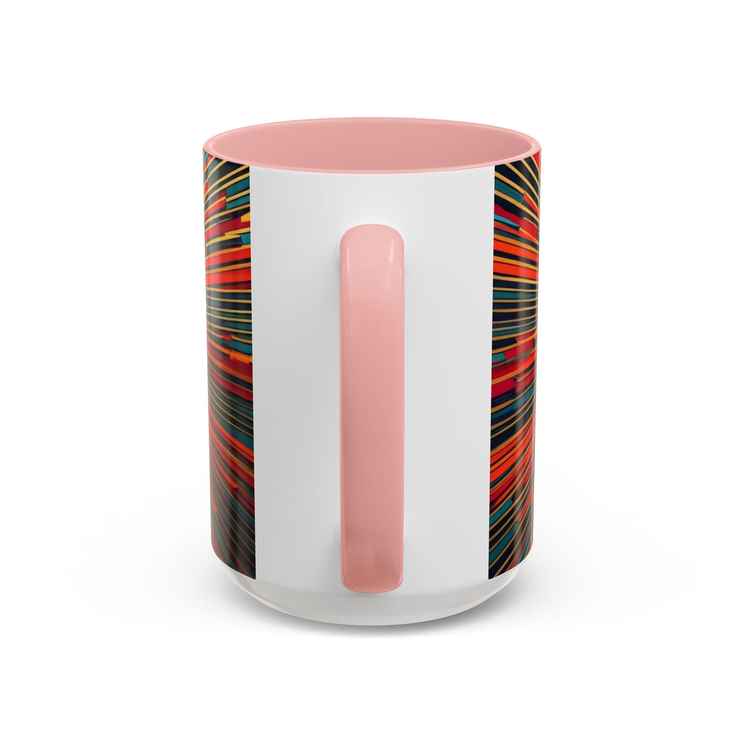 Optical Illusion Accent Mug – Ceramic Coffee Cup