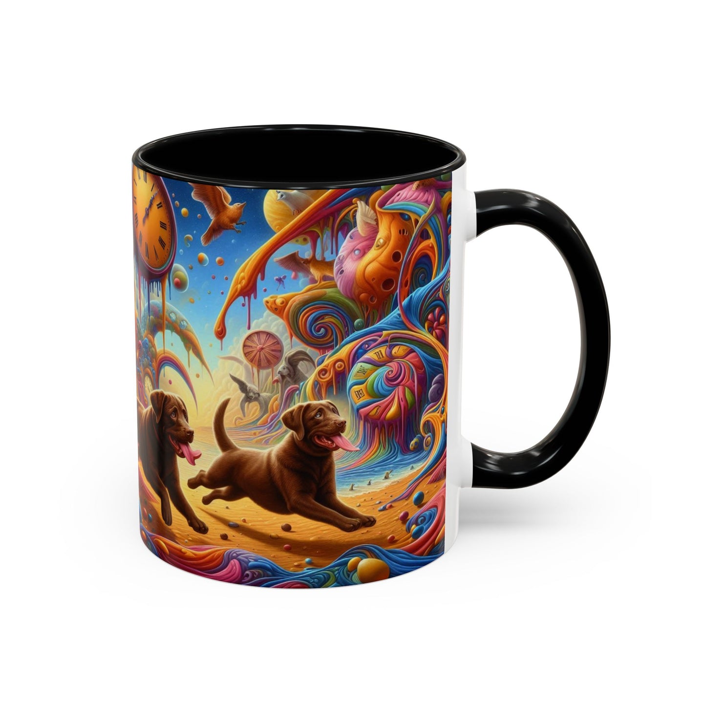 Chocolate Labrador Accent Coffee Mug - Perfect Gift for Dog Lovers