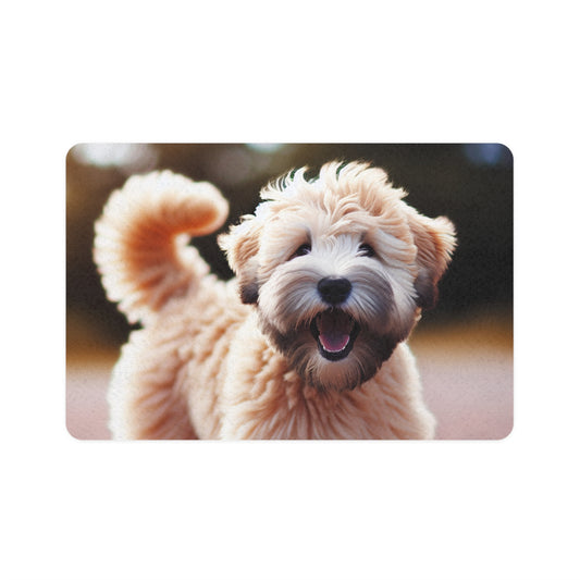 Pet Food Mat (12x18) - Soft Coated Wheaten Terrier