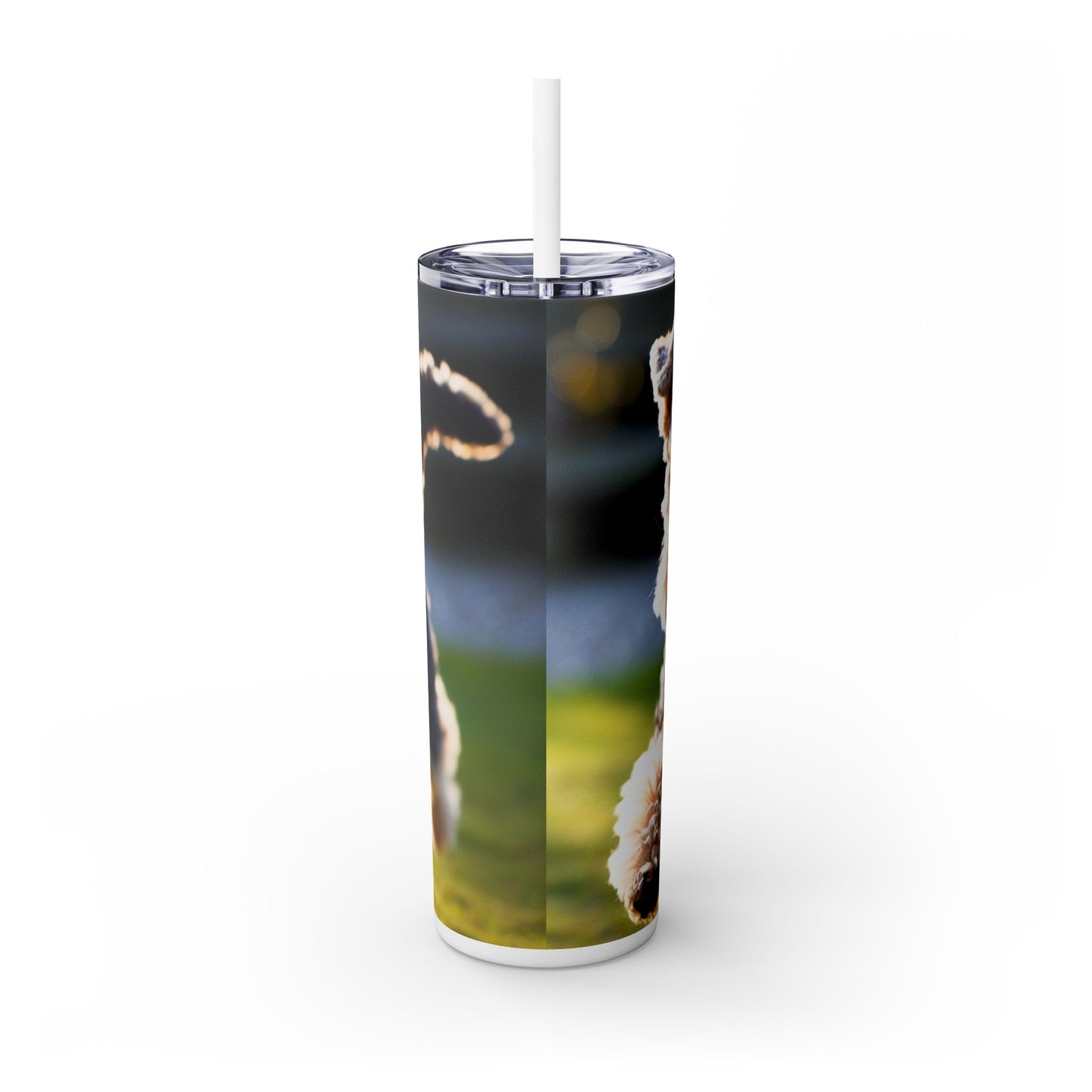 Lakeland Terrier Skinny Tumbler with Straw, 20oz