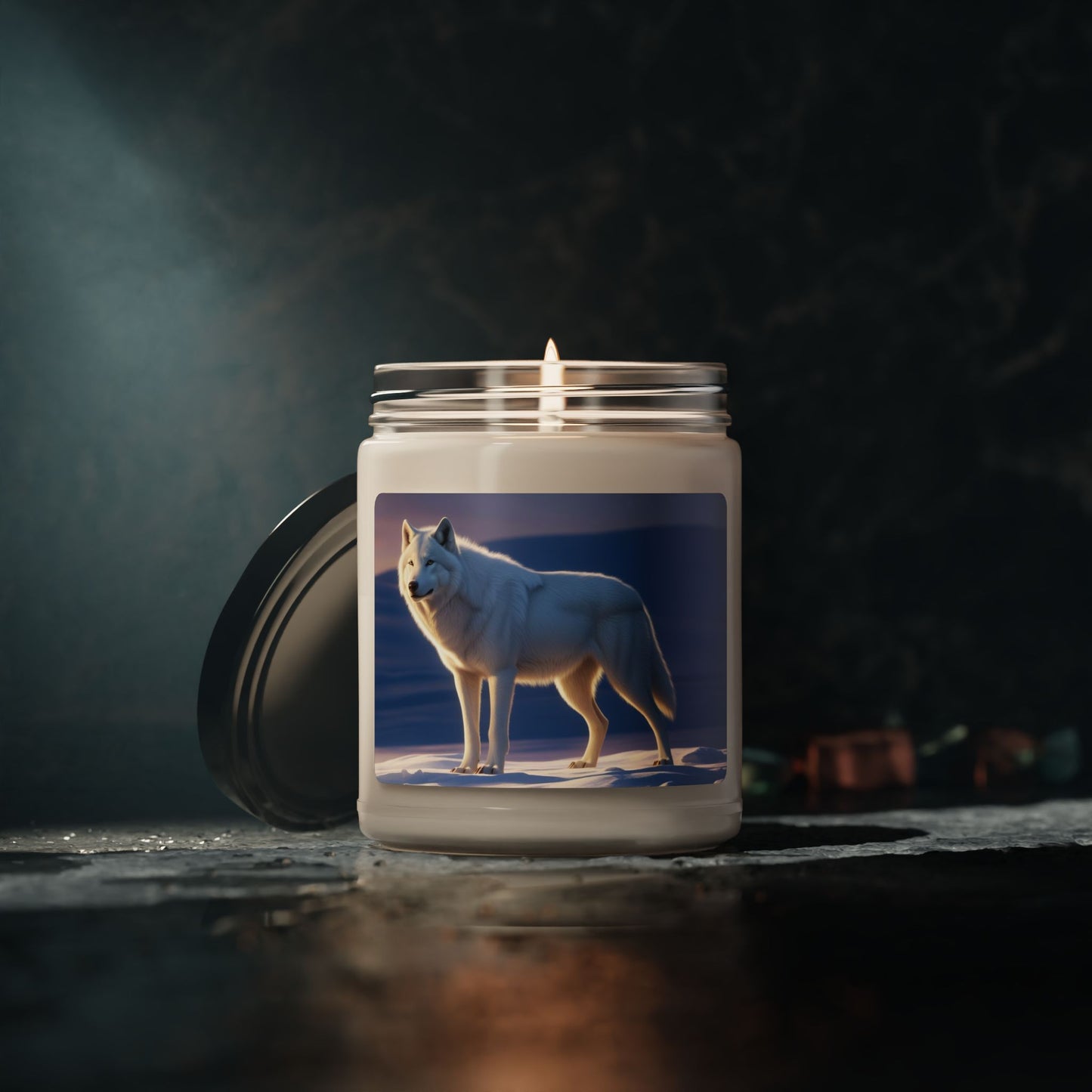 White Wolf- Scented Soy Candle, 9oz