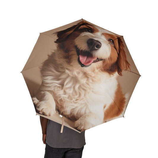 Lagotto Romagnolo Semi-Automatic Foldable Umbrella