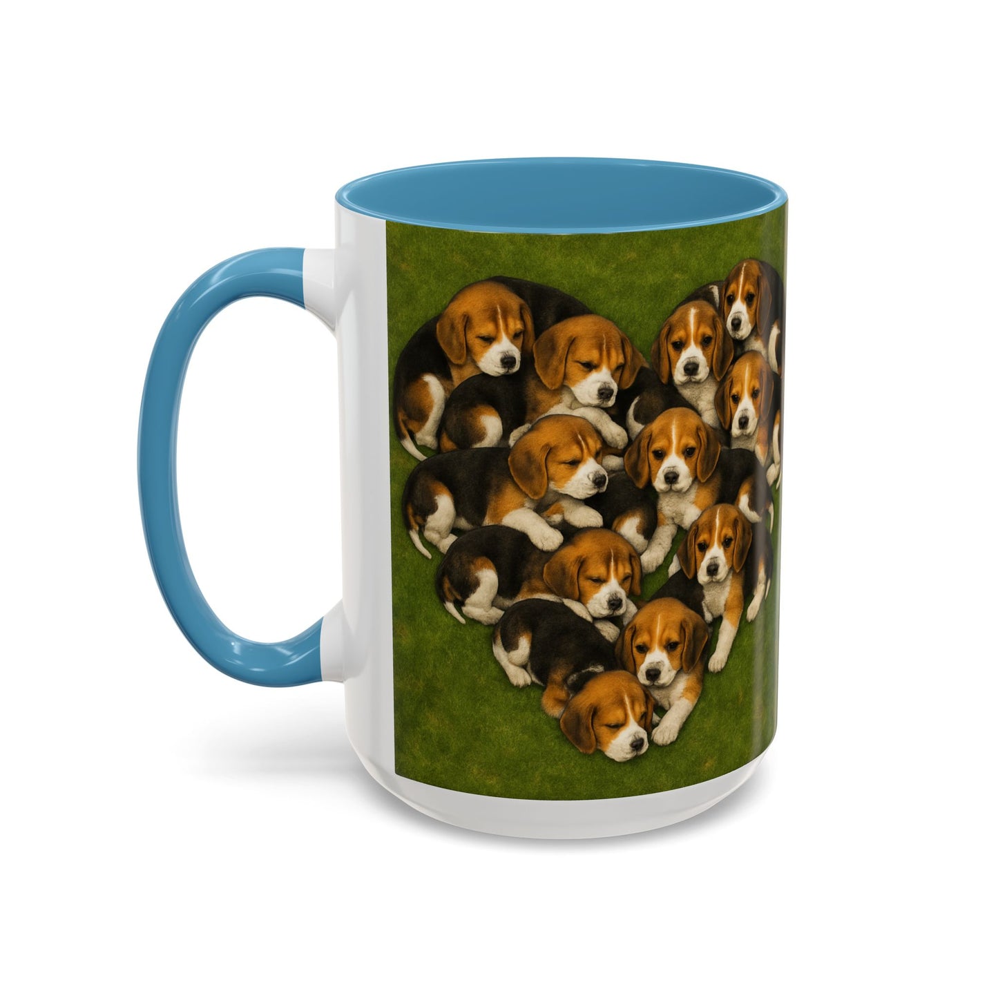 Beagle puppies Accent Coffee Mug - Perfect Gift for Dog Lovers