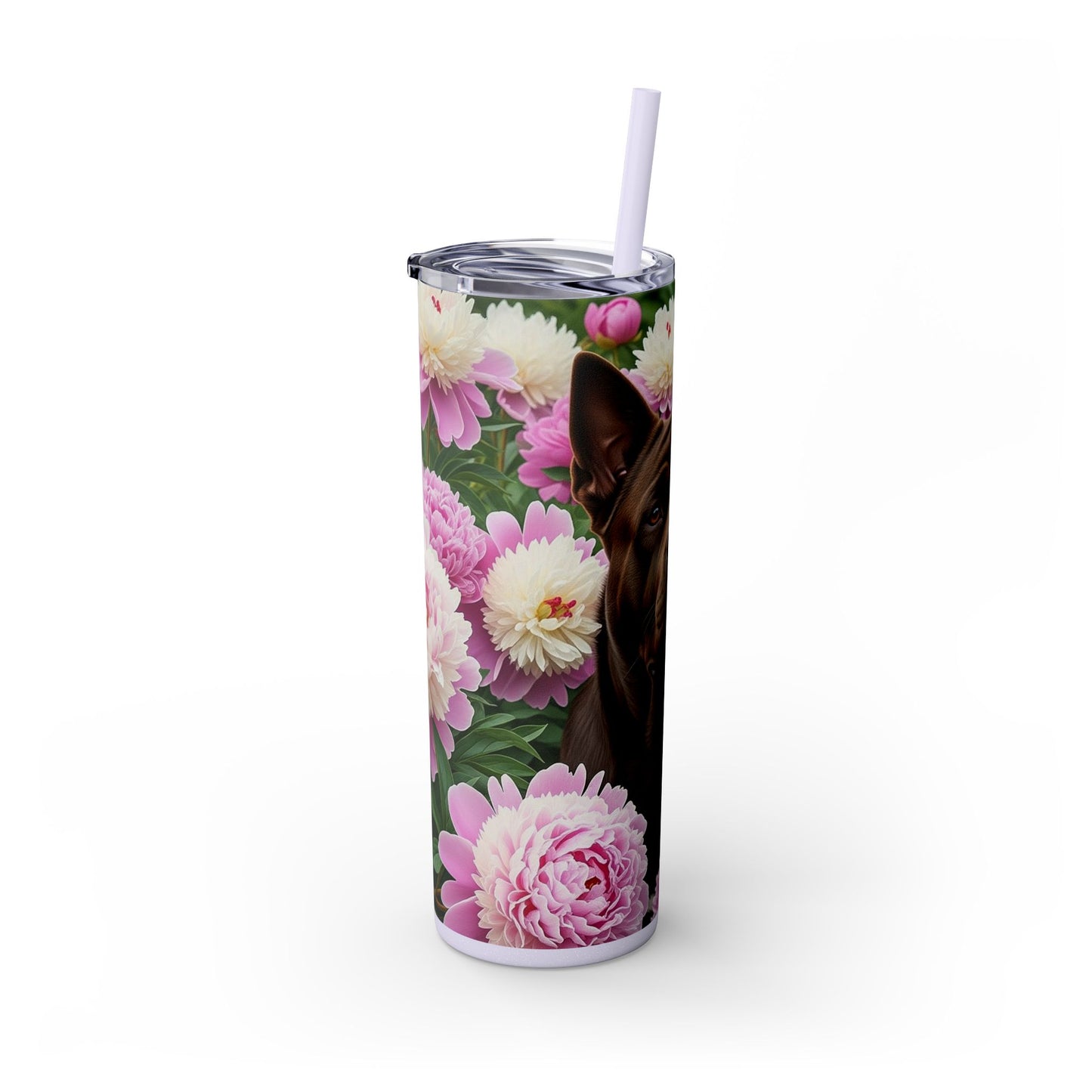 Gobelet isotherme de Chongqing (Chine) avec paille, 590 ml (20 oz).