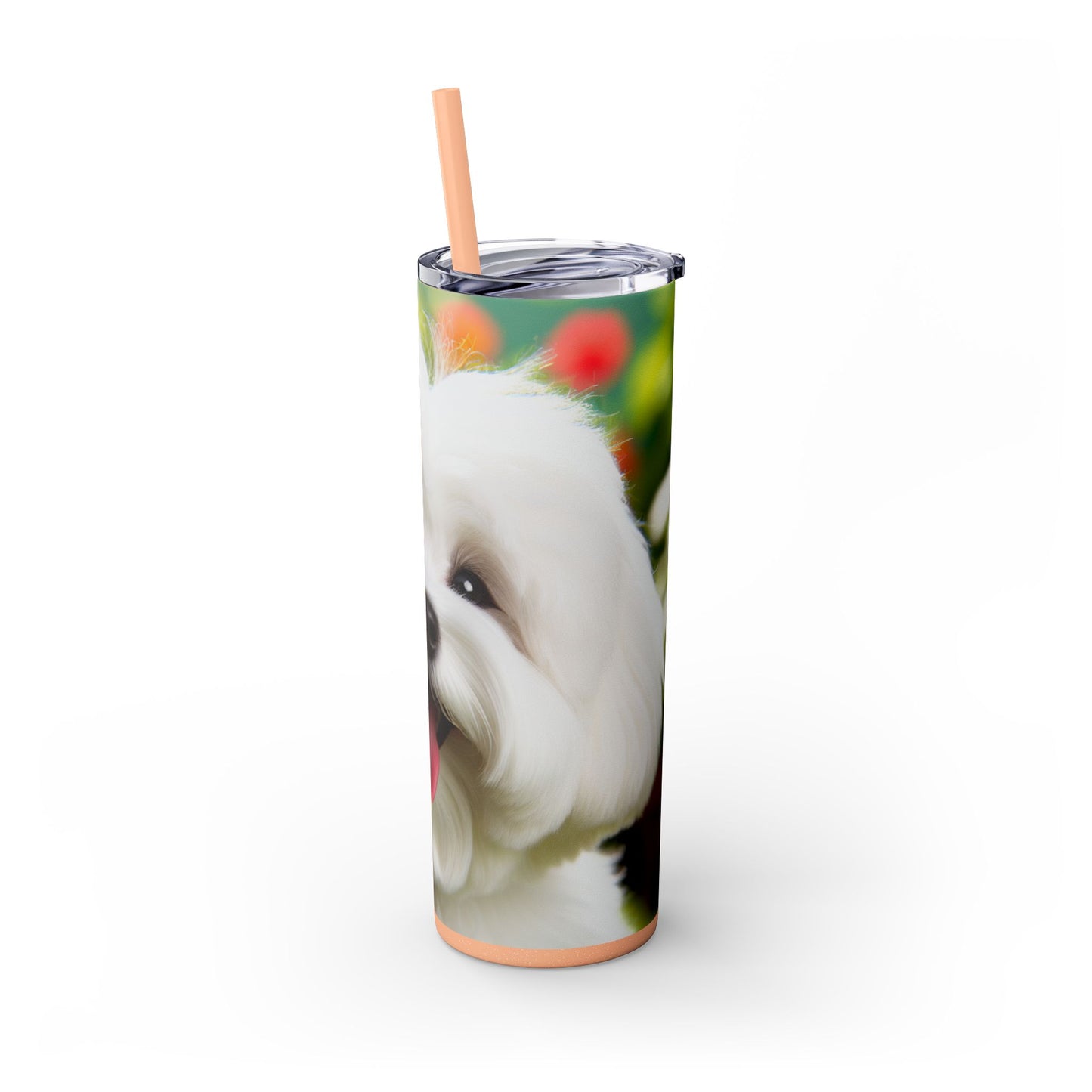 Skinny Tumbler with Straw – 20 oz Stainless Steel Cup