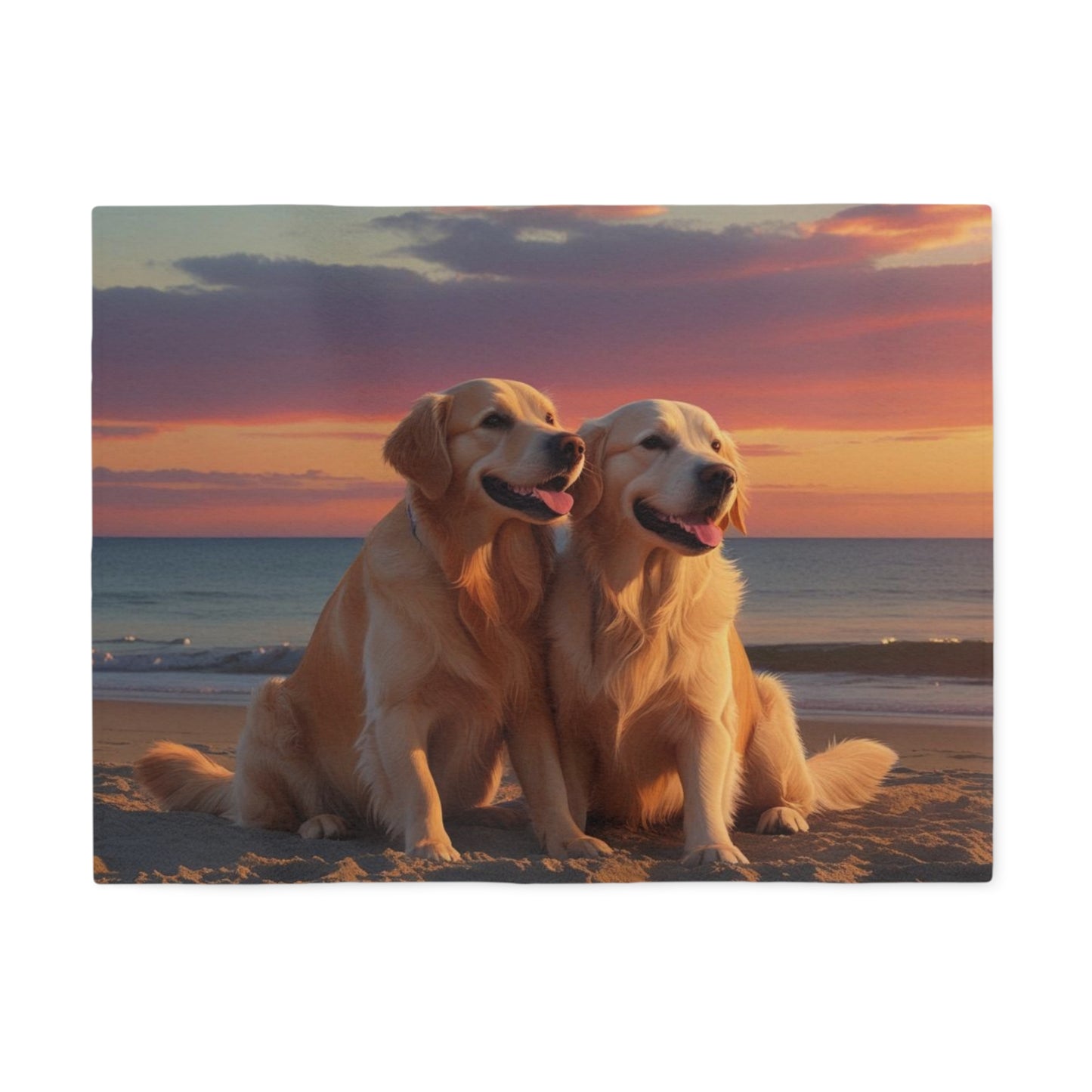 Golden Retriever Love Sweatshirt Blanket