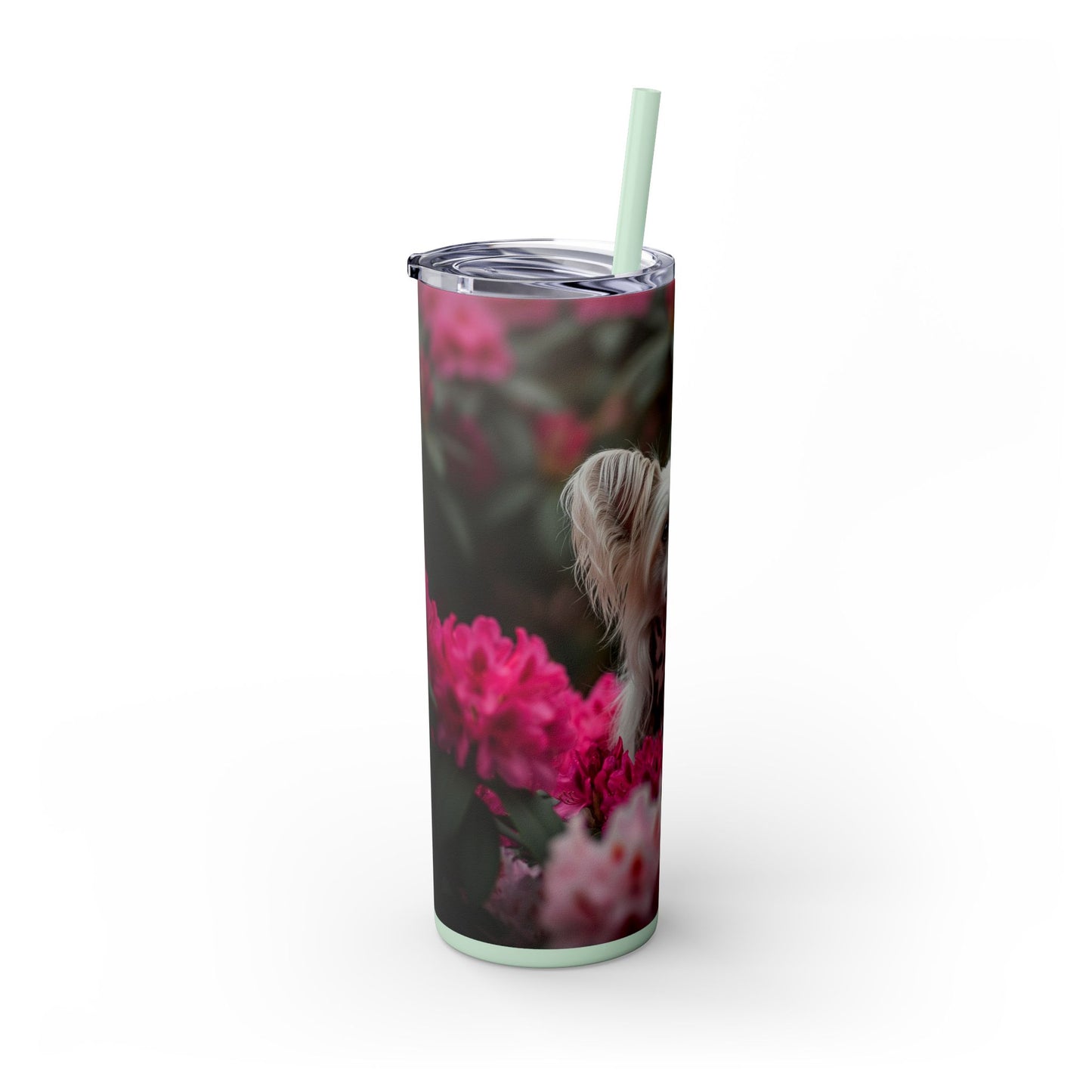 Skinny Tumbler with Straw – 20 oz Stainless Steel Cup