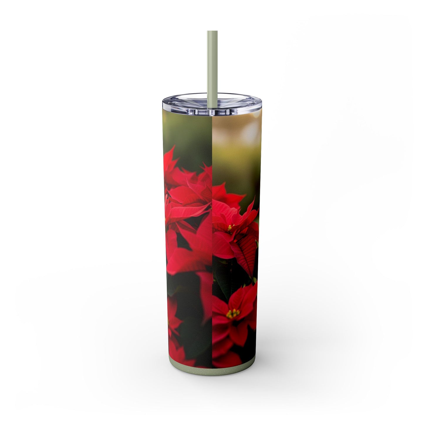 Skinny Tumbler with Straw – 20 oz Stainless Steel Cup