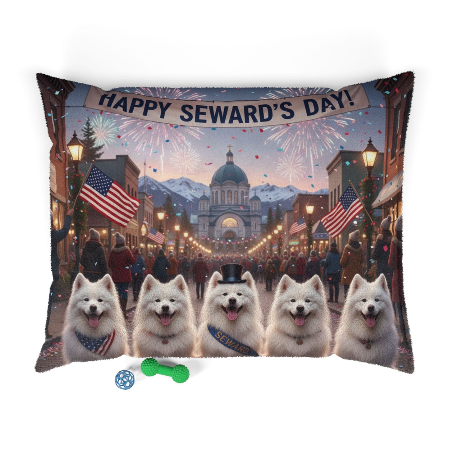 Happy Seward's Day Pet Bed