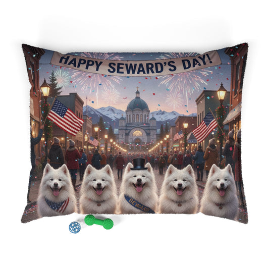 Happy Seward's Day Pet Bed