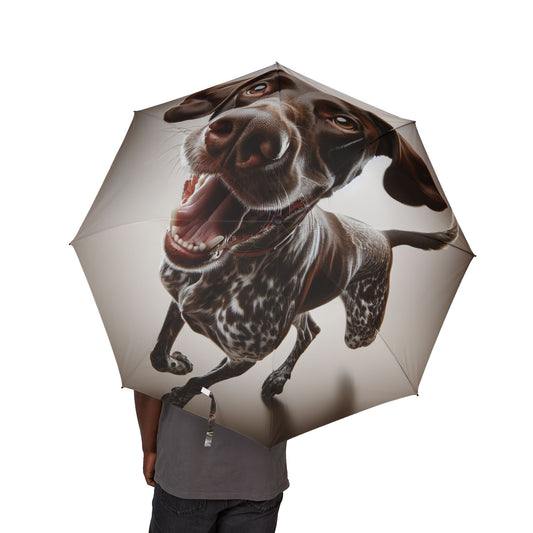 German Shorthaired Pointer Semi-Automatic Foldable Umbrella