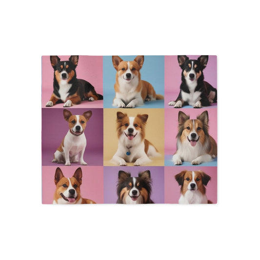 Pastel Dogs Sweatshirt Blanket