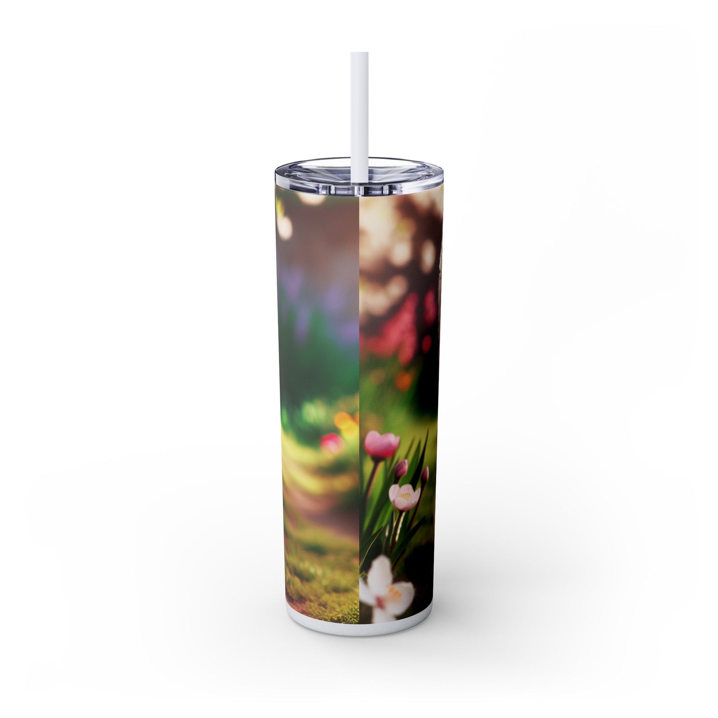 West Highland White Terrier Skinny Tumbler with Straw, 20oz