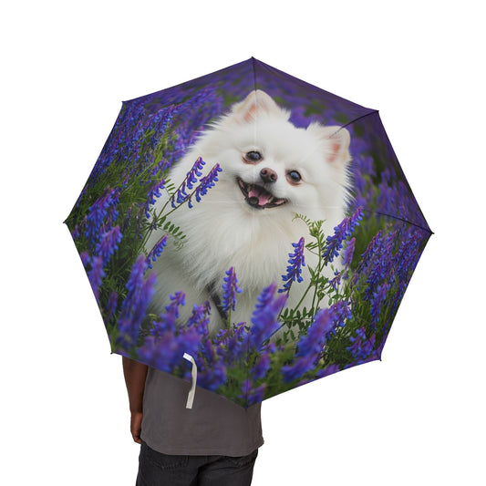 Pomeranian Semi-Automatic Foldable Umbrella