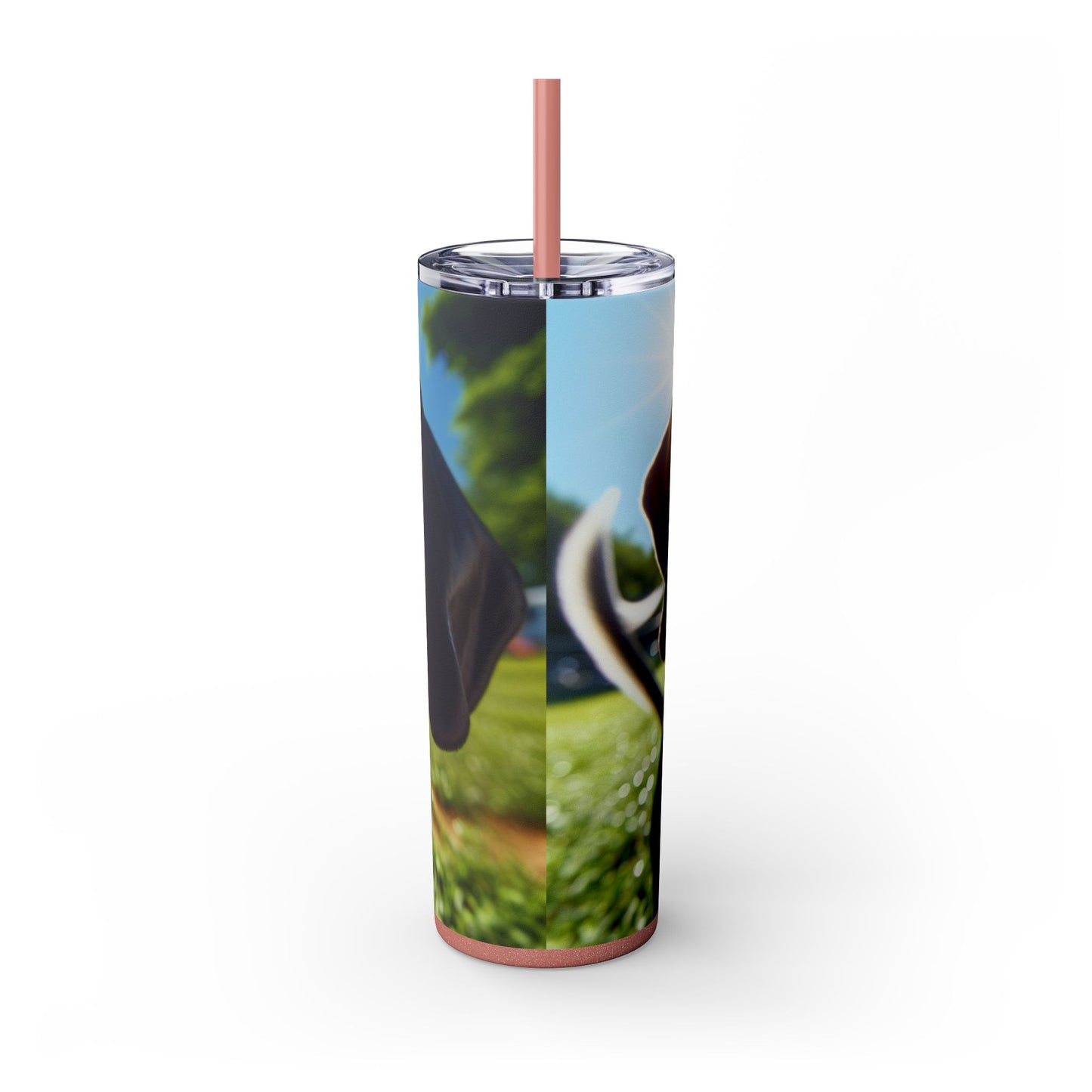Bluetick Coonhound Tumbler with Straw, 20oz