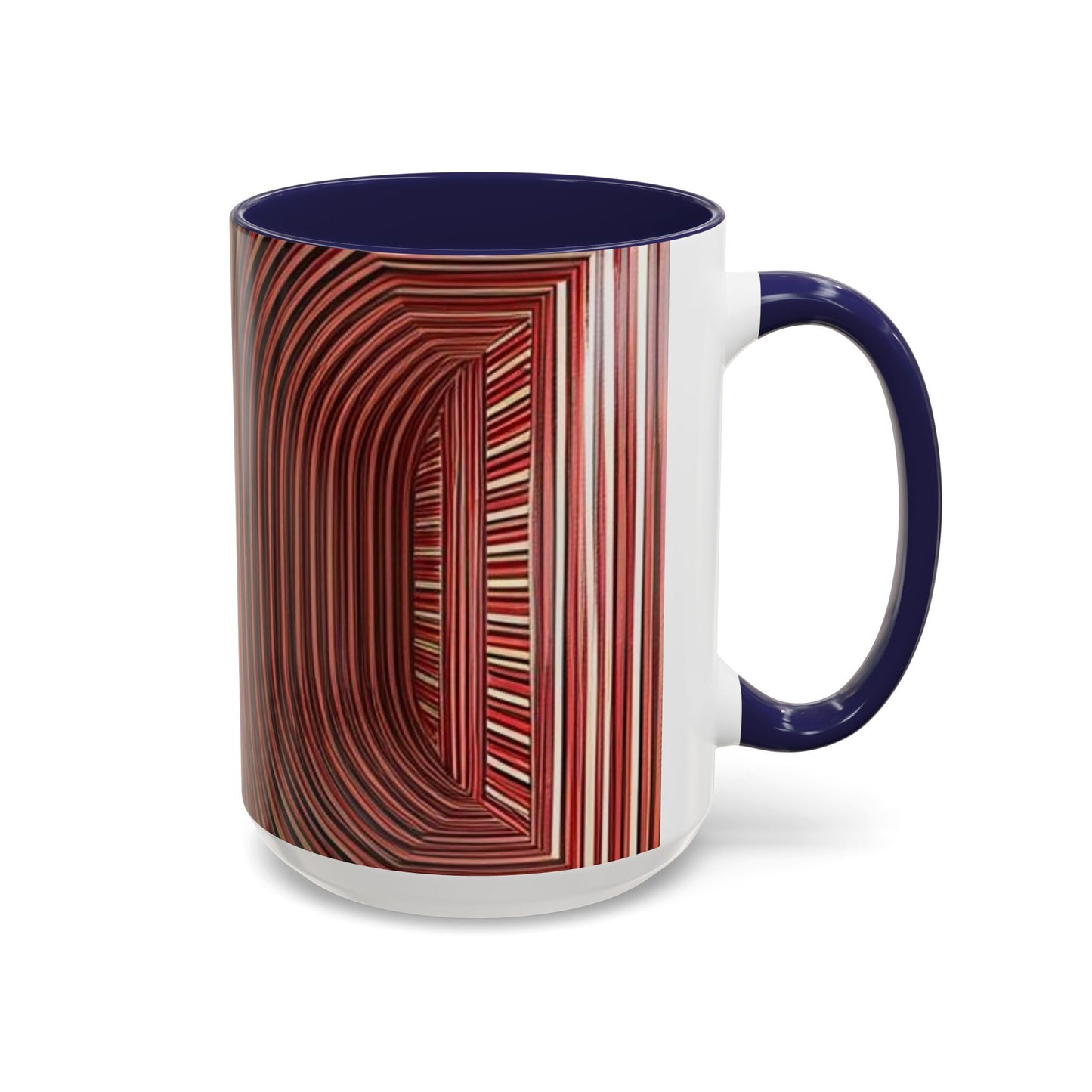Optical Illusion Accent Mug – Ceramic Coffee Cup