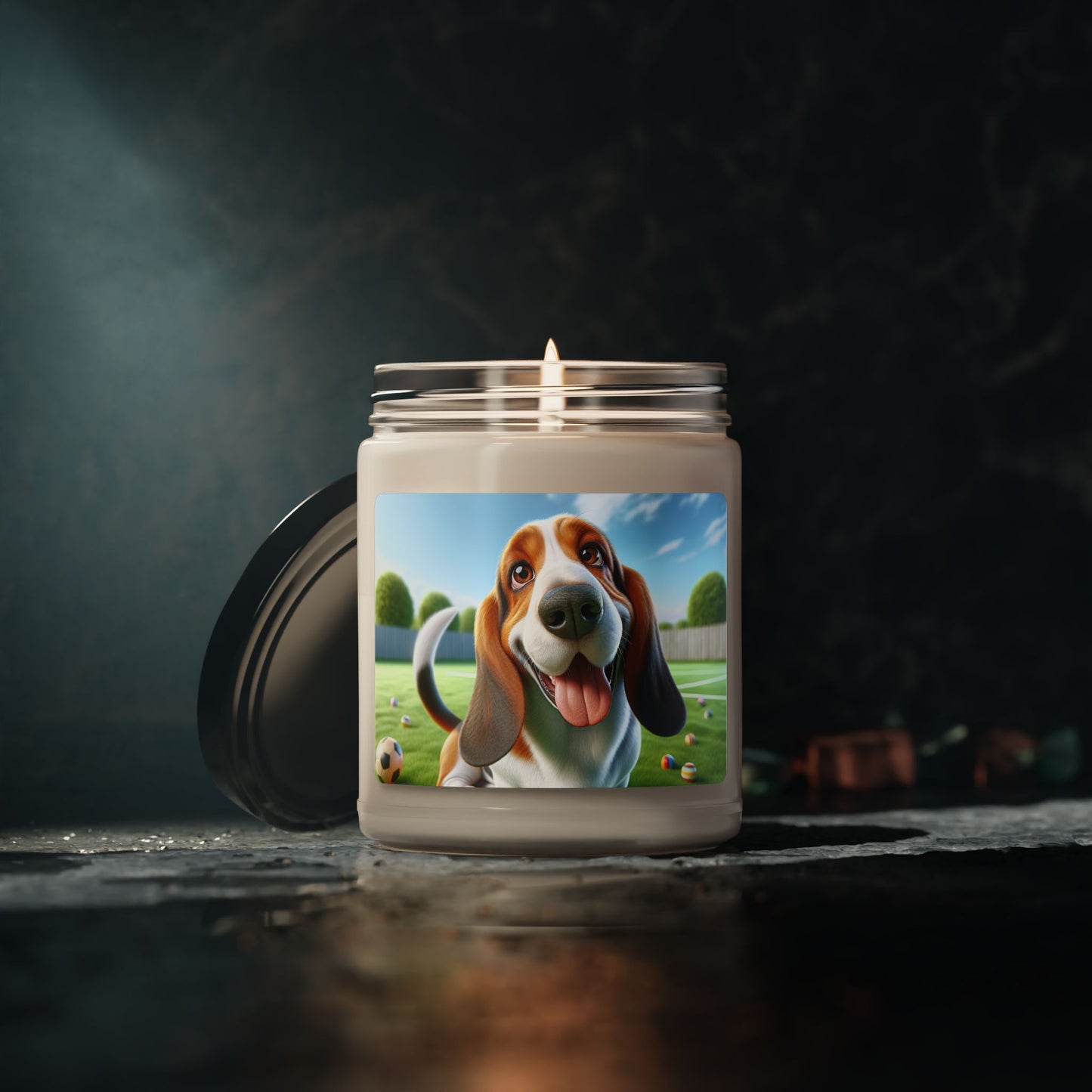 Basset Hound- Scented Soy Candle, 9oz