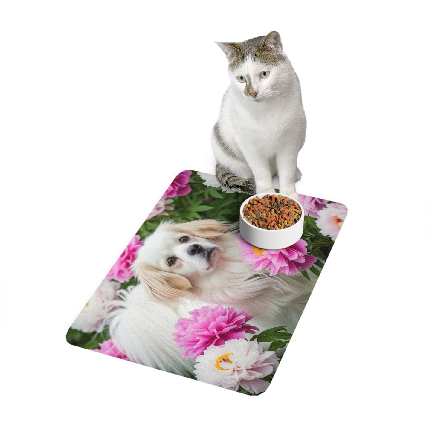 Pet Food Mat (12x18) - Tibetan Spaniel
