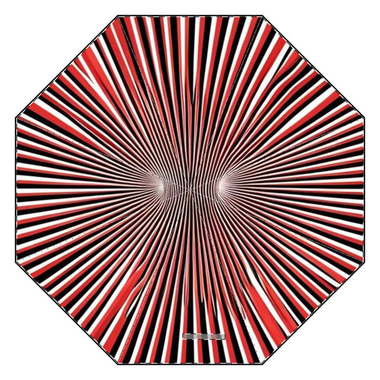 Optical Illusion Semi-Automatic Foldable Umbrella