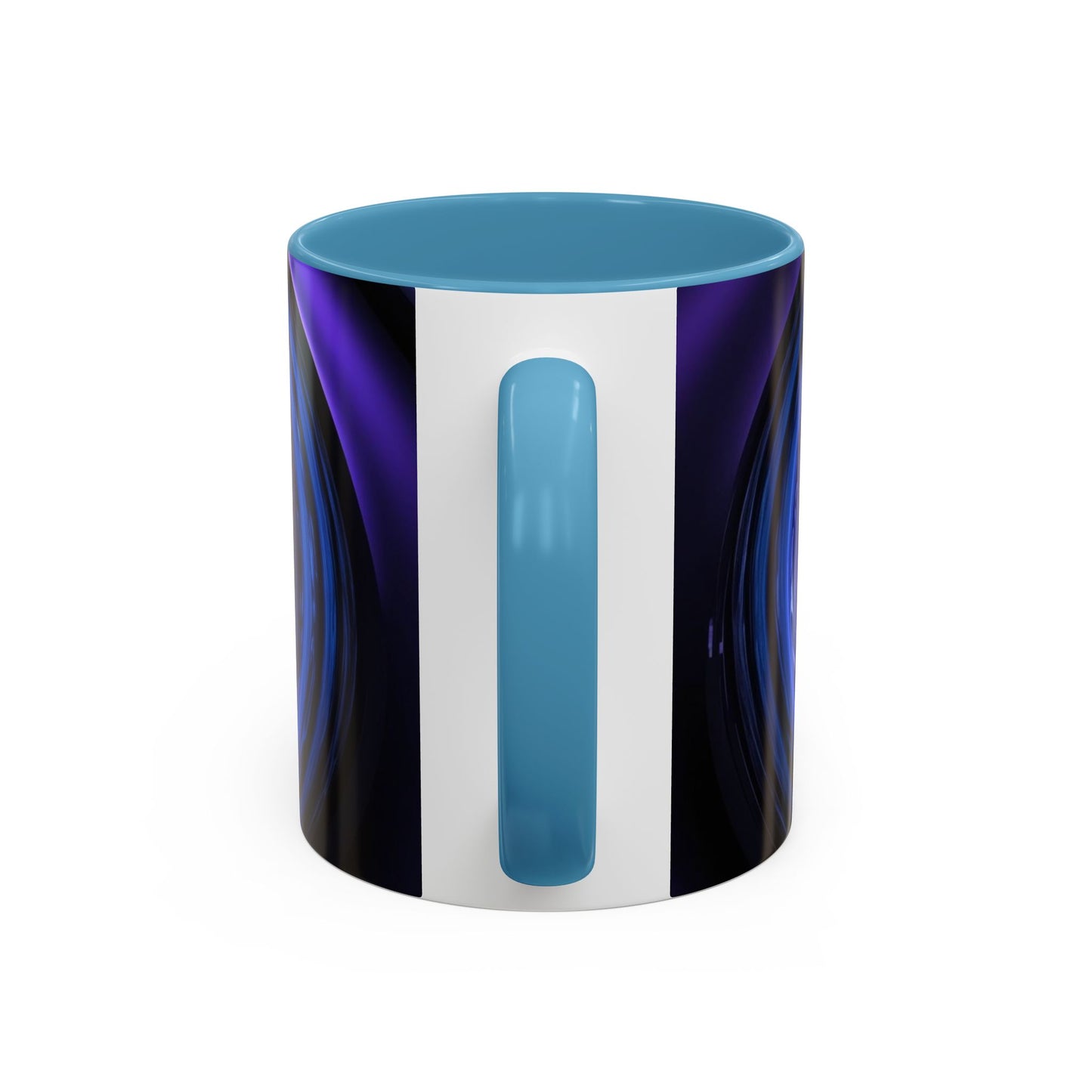 Optical Illusion Accent Mug – Ceramic Coffee Cup