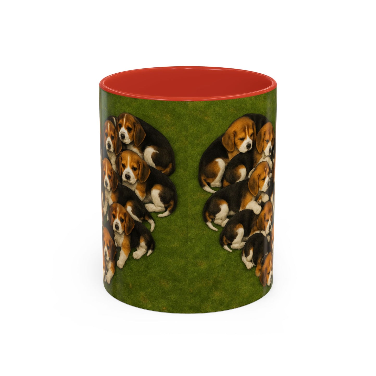 Beagle puppies Accent Coffee Mug - Perfect Gift for Dog Lovers