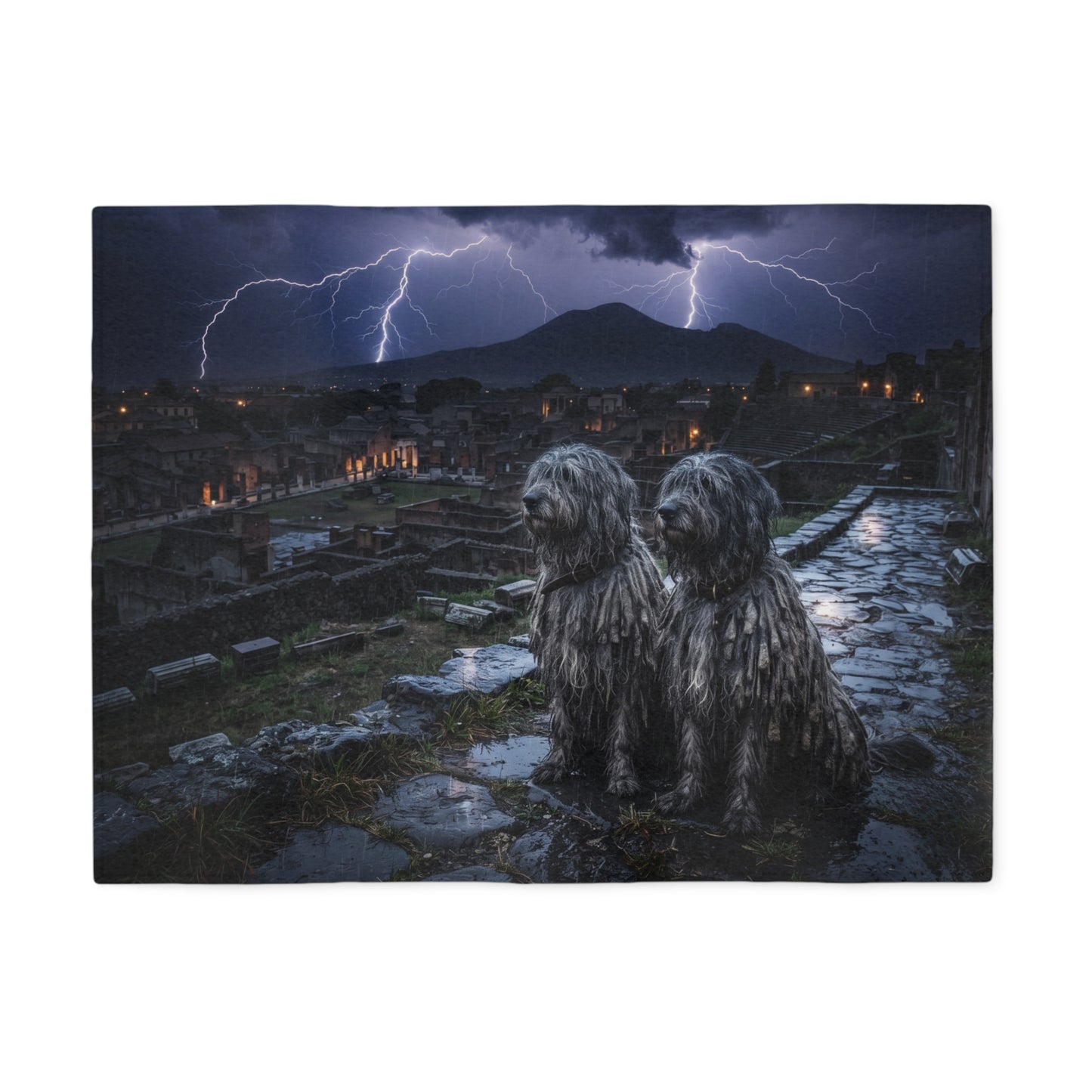 Bergamasco Shepherd Dog Blanket