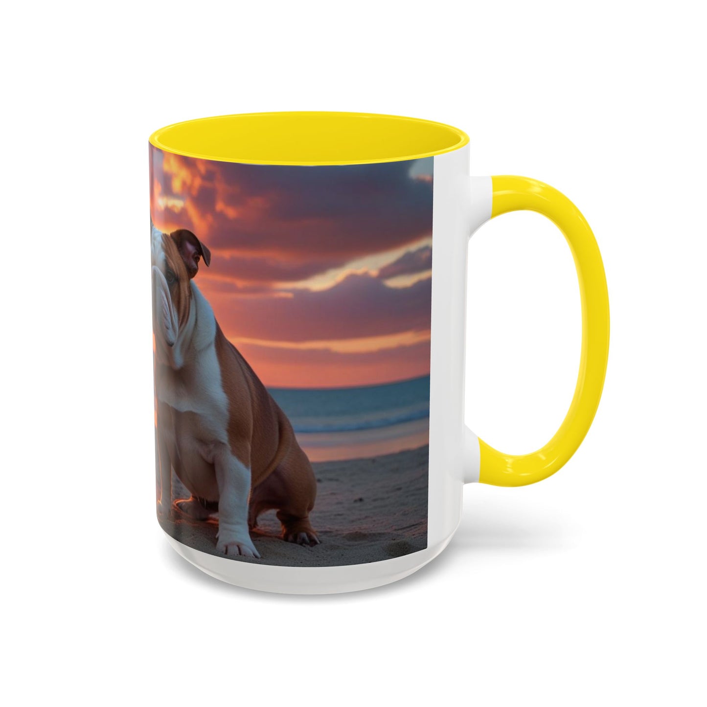 Bulldog Love Accent Coffee Mug - Perfect Gift for Dog Lovers