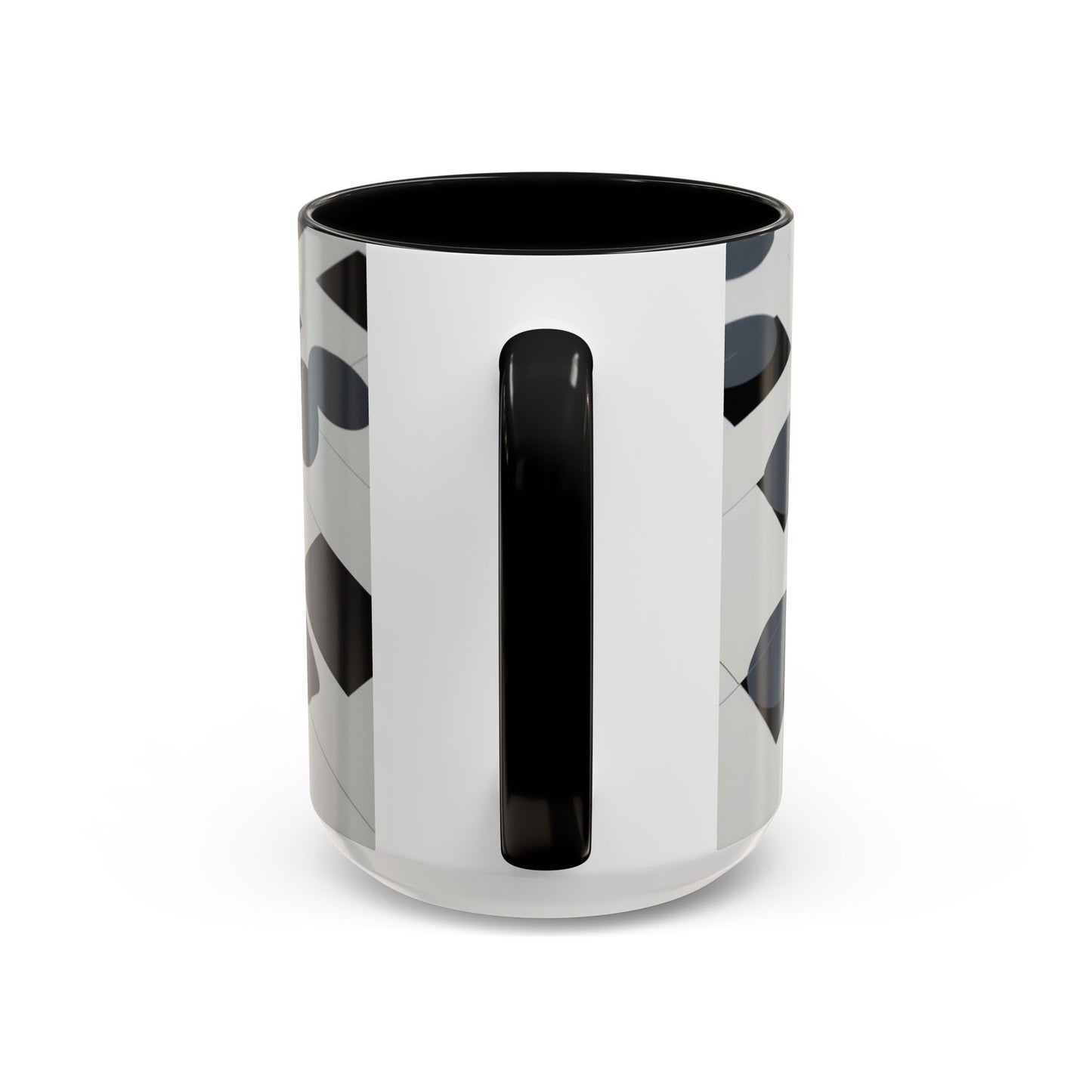 Optical Illusion Accent Mug – Ceramic Coffee Cup