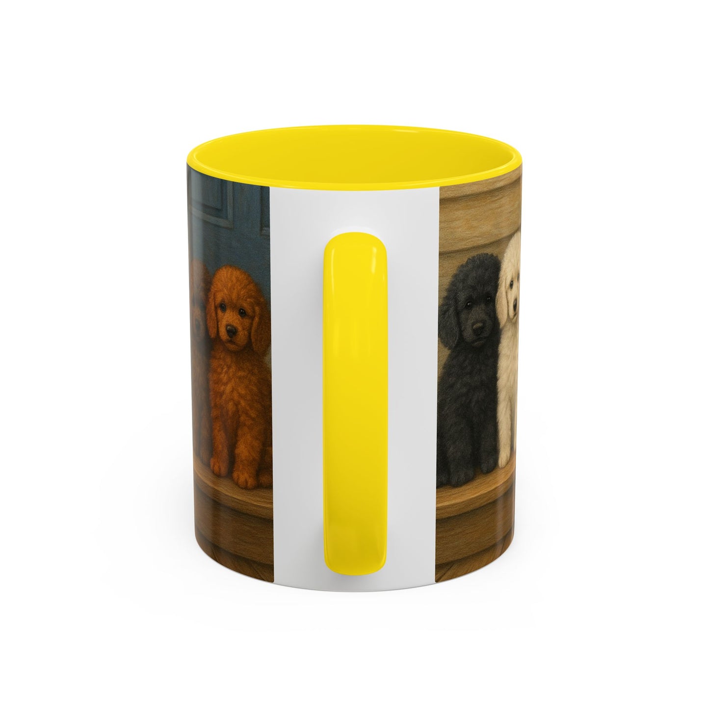 Mug à café décoratif avec motif chiots caniches - Cadeau idéal pour les amoureux des chiens