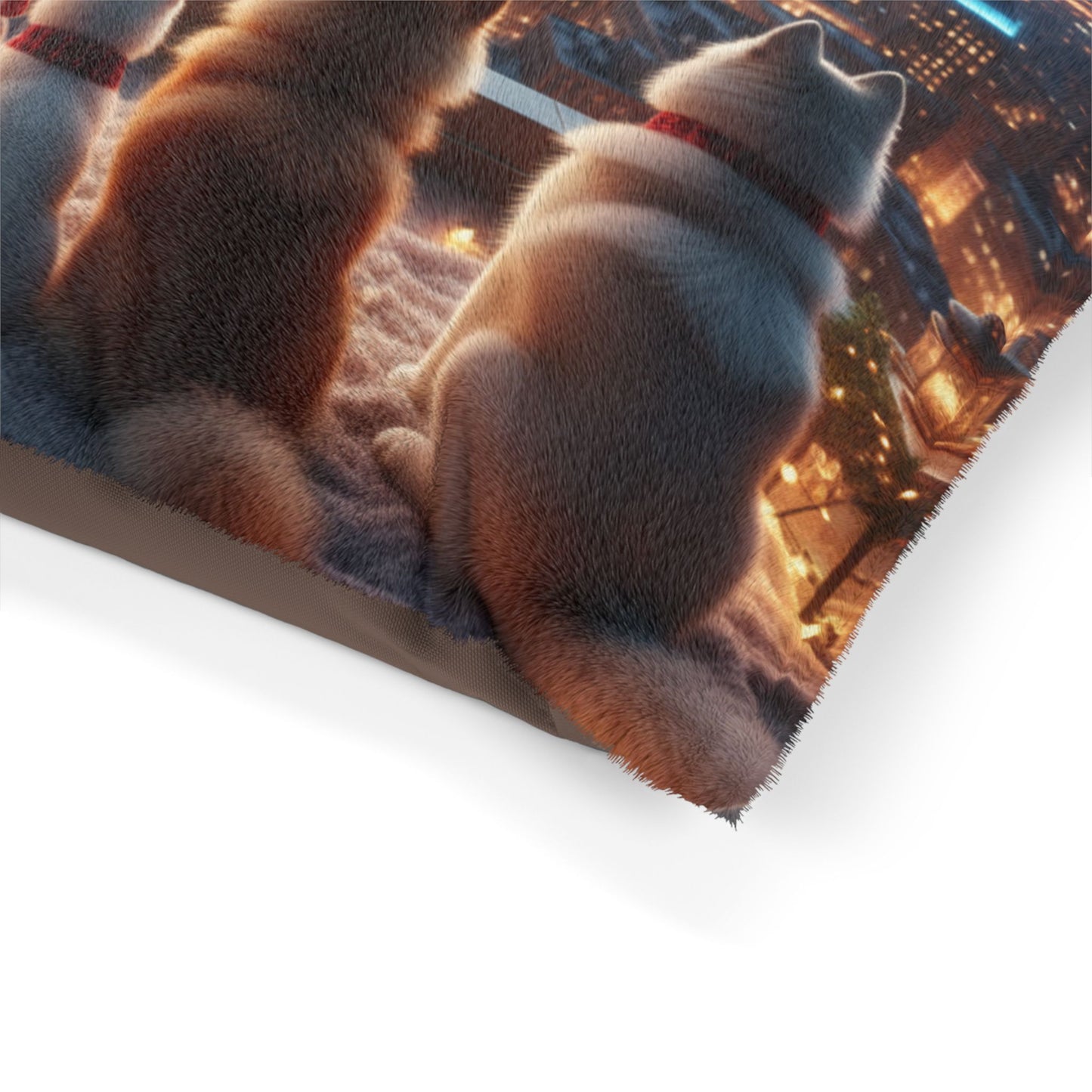 Holiday Nightscape City Lights Pet Bed