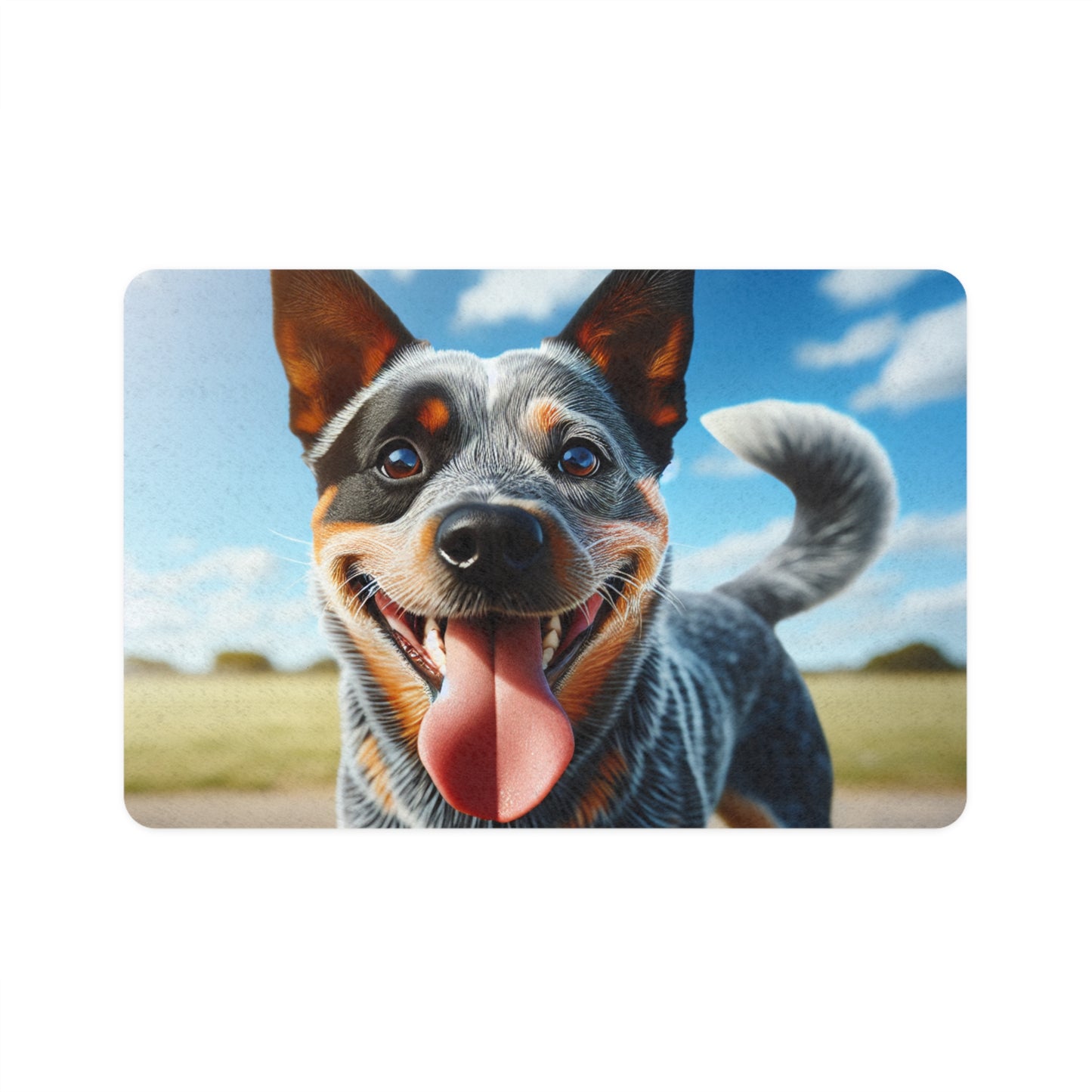 Pet Food Mat (12x18) - Australian Stumpy Tail Cattle Dog