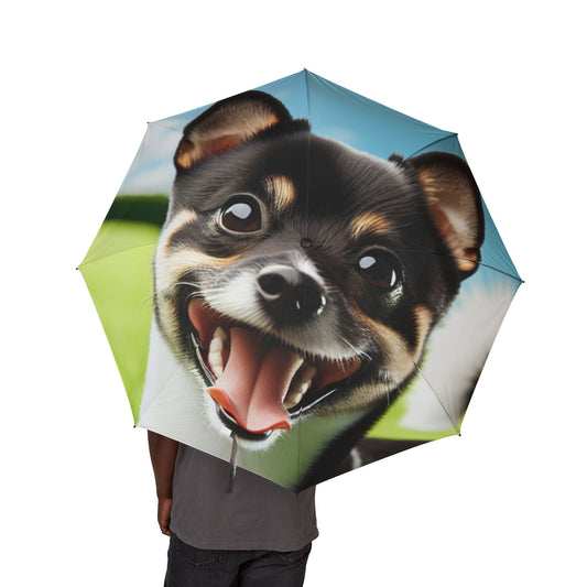 Japanese Terrier Semi-Automatic Foldable Umbrella