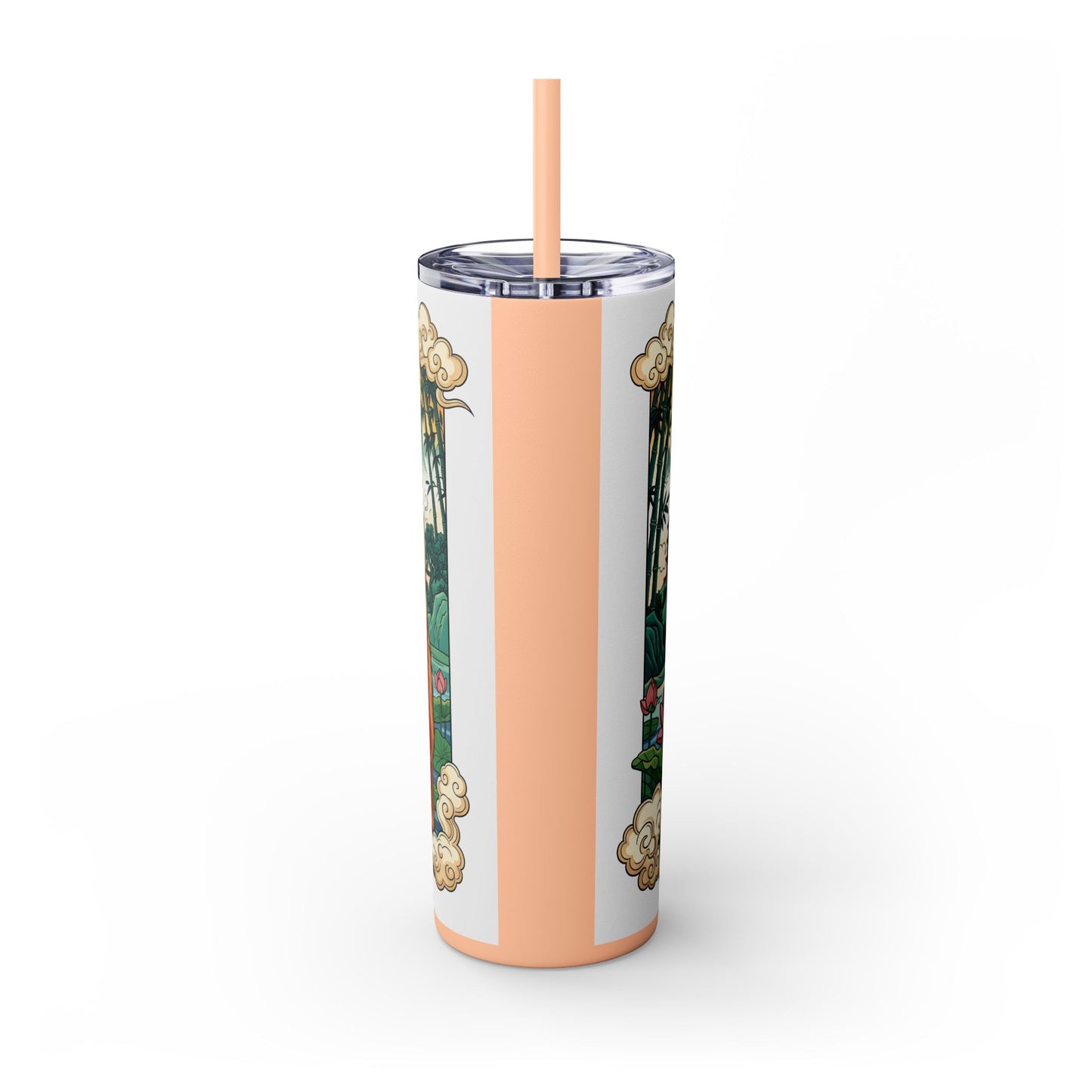 Skinny Tumbler with Straw – 20 oz Stainless Steel Cup