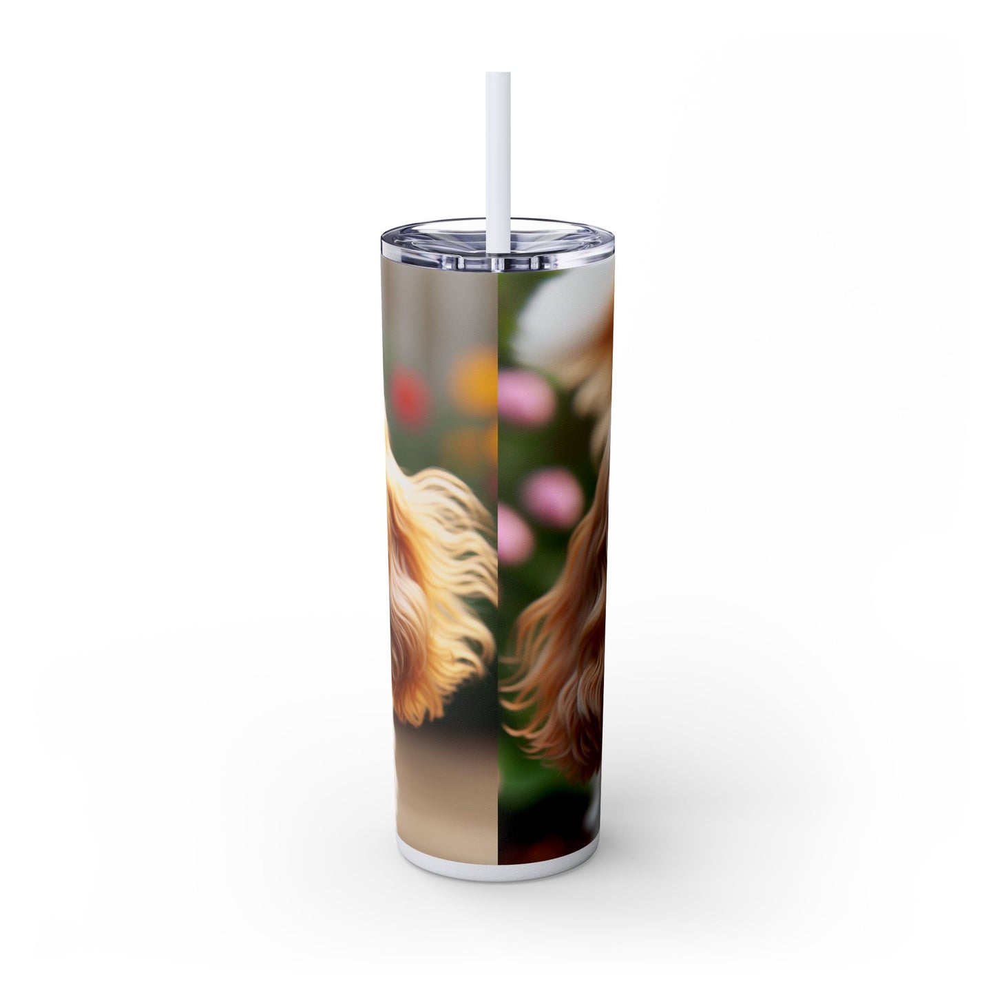 Skinny Tumbler with Straw – 20 oz Stainless Steel Cup