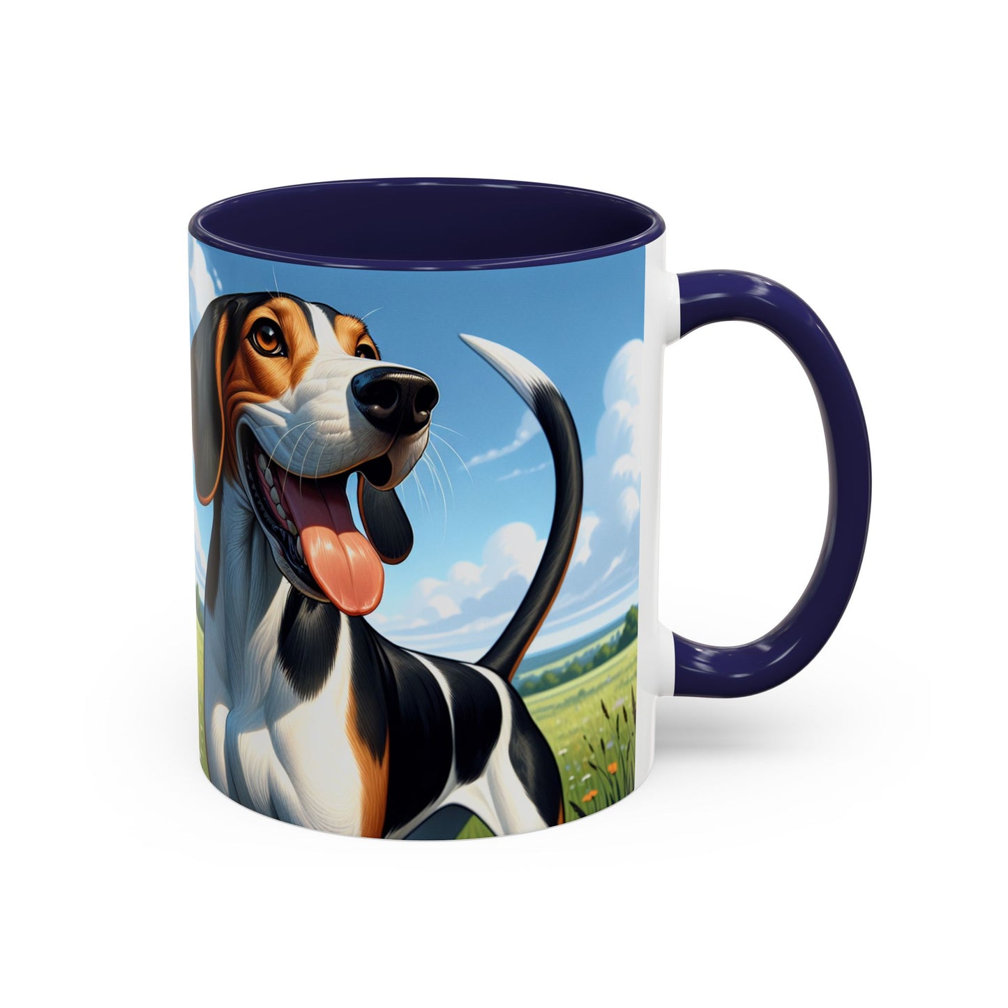 Treeing Walker Coonhound Accent Coffee Mug - Perfect Gift for Dog Lovers