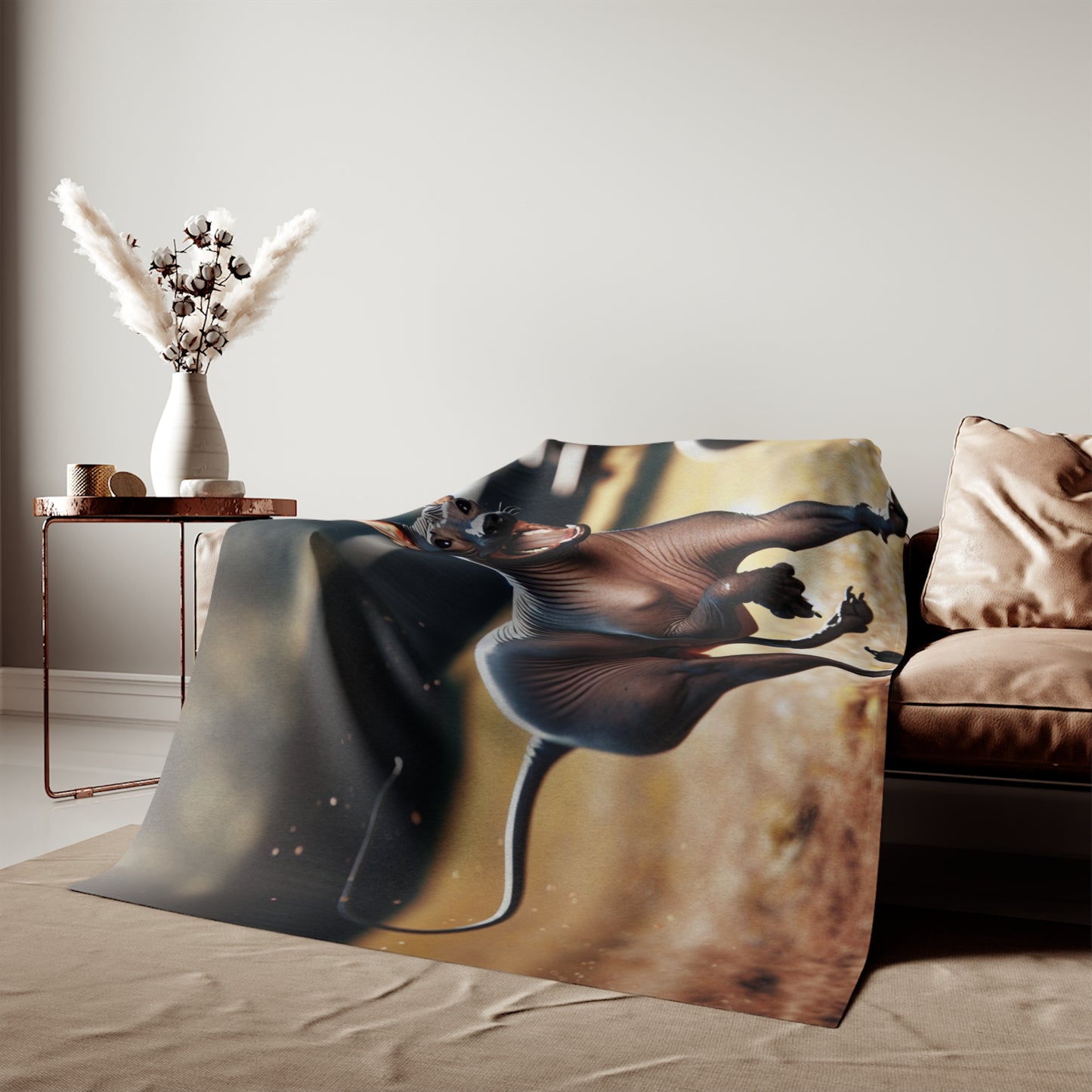 American Hairless Terrier Sweatshirt Blanket