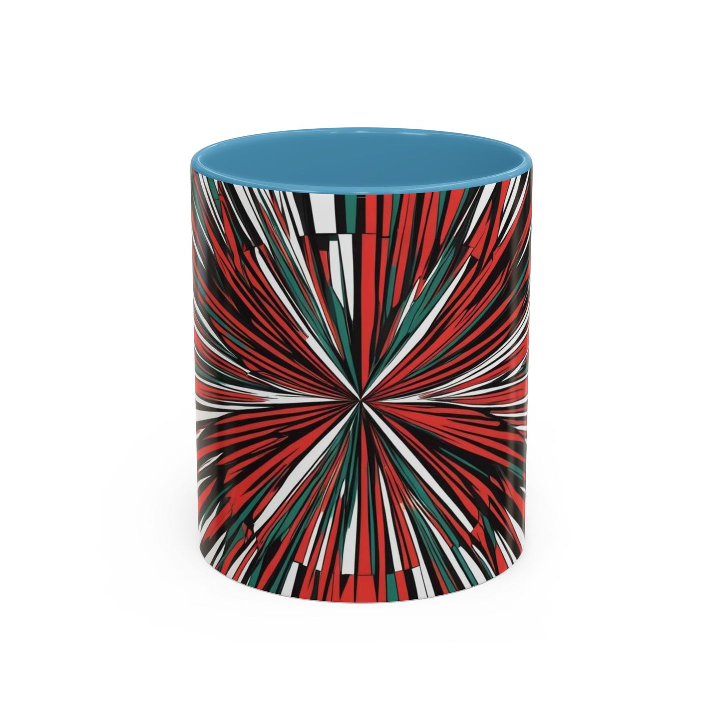 Optical Illusion Accent Mug – Ceramic Coffee Cup