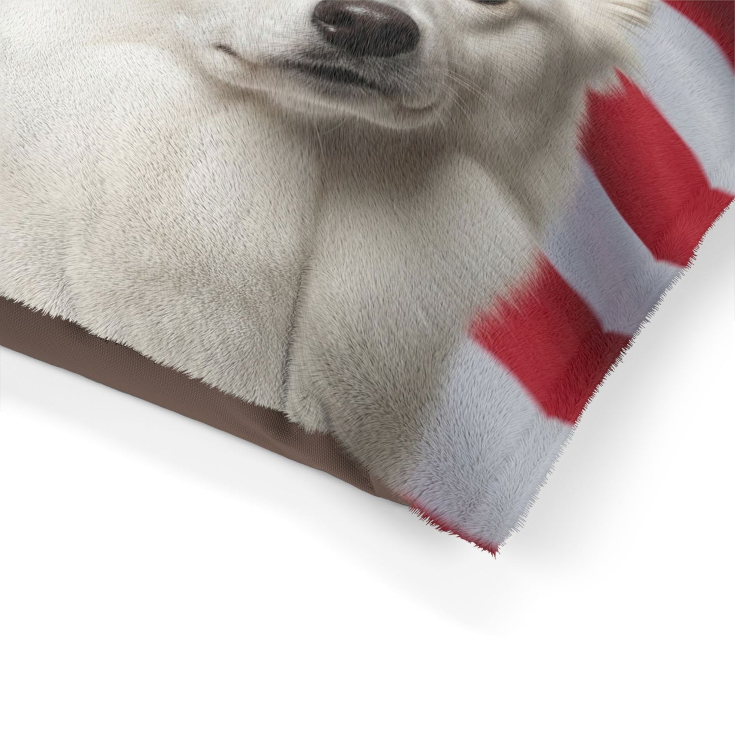 American Eskimo Dog Patriotic Pet Bed